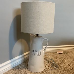 Rae Dunn - FAMILY - pitcher lamp